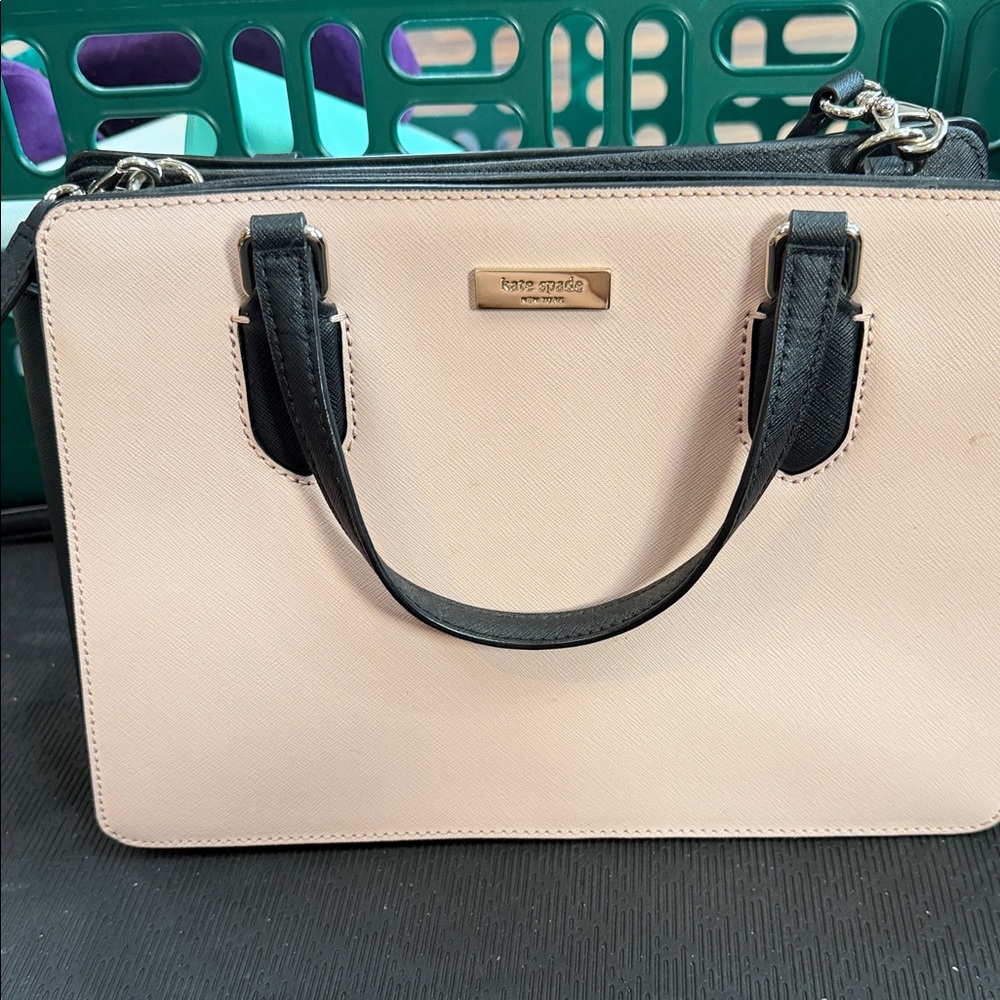 Kate Spade Cream and Black Satchel